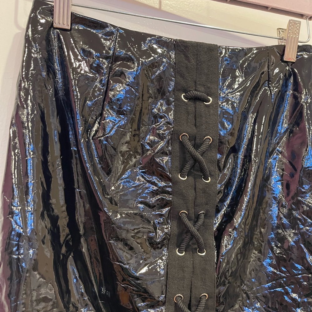 Leather Mini Skirt - Picture 3 of 7